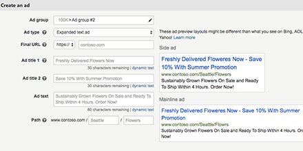 MSFTAdvertising's tweet photo. Compatibility with Expanded Text Ads is coming to #BingAds https://t.co/P6vDGCRewT https://t.co/elbHggBRyu