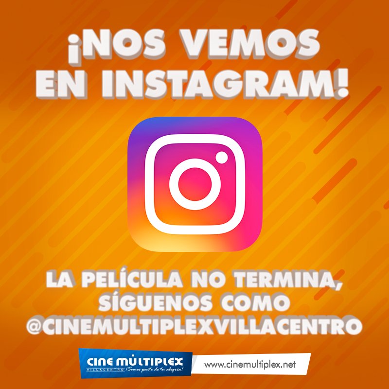 cine_multiplex's tweet photo. Nos vamos a trastear y queremos que vengas con nosotros.
¡Síguenos en Instagram! --> https://t.co/sPUd6fEvMA https://t.co/74OwH2fKba