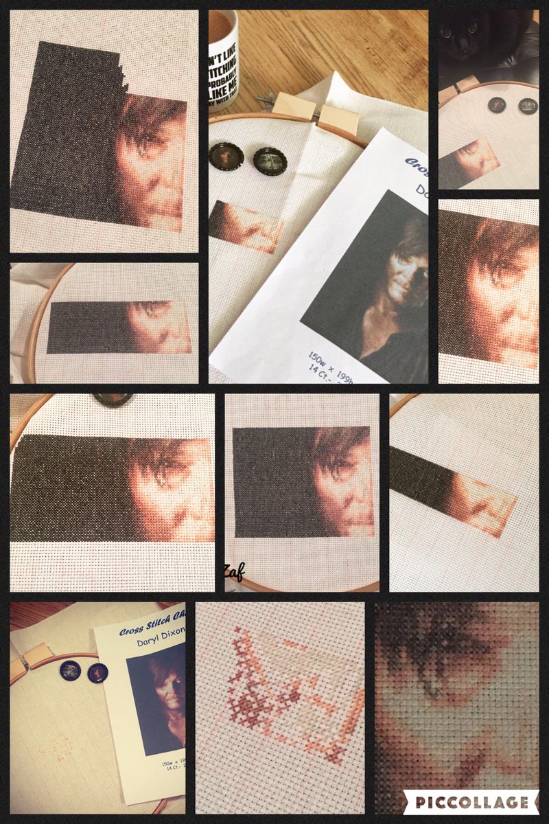 ZAFStitch's tweet photo. Daryl Dixon #crossstitch #walkingdead https://t.co/gclLPhGB2d