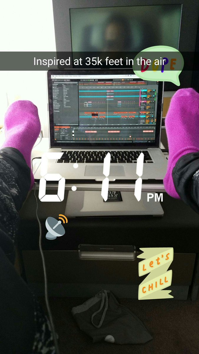 Mile high studio club up in @lufthansa. Amazing vibes!!! Thank u https://t.co/aEHZdrdBbd