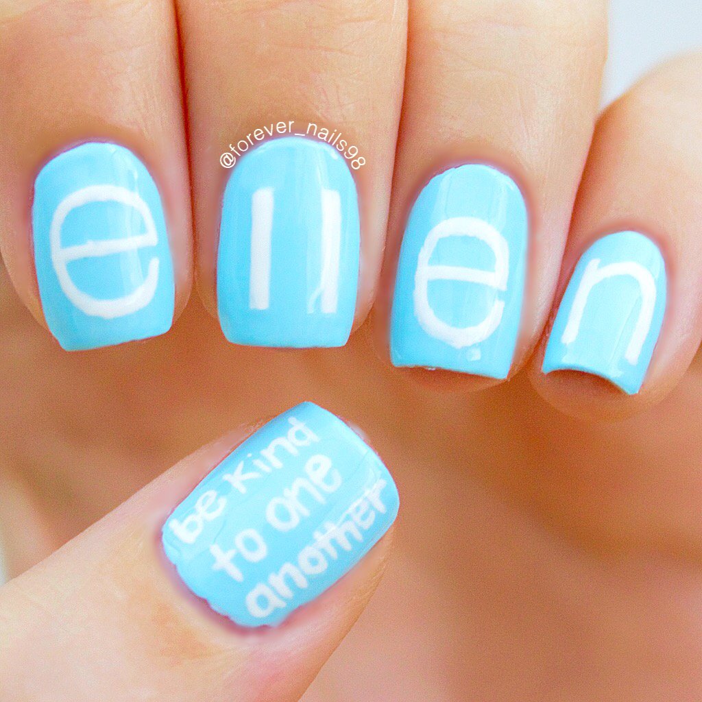 Ellen Nails!! <a href="/TheEllenShow/">The Ellen Show</a> #ellen #EllenDeGeneres #BeKindToOneAnother 
youtube.com/watch?v=NuWAMN…