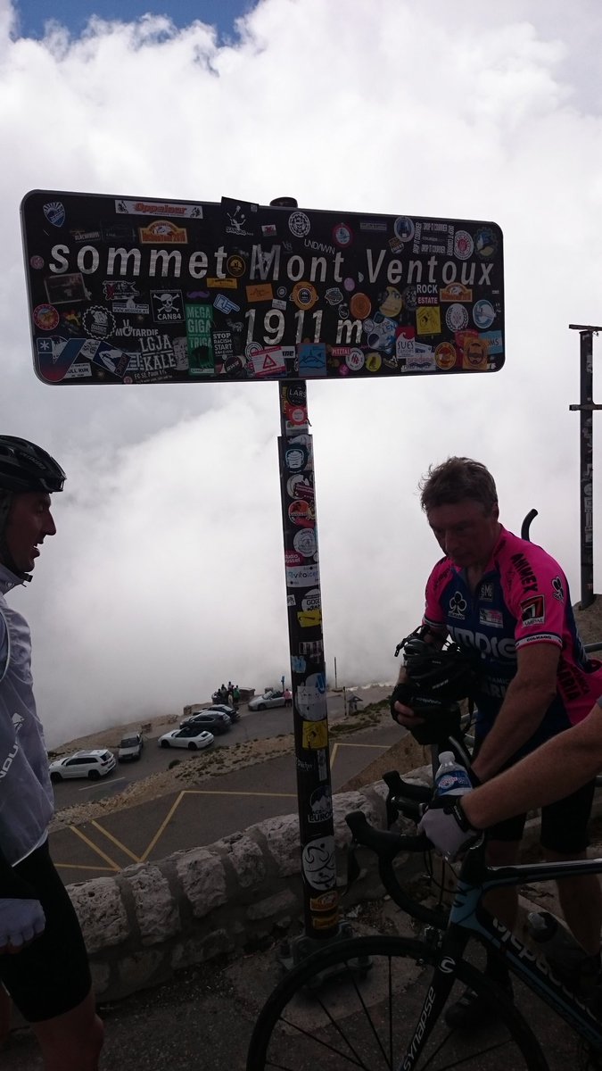 IamRobinBaker's tweet photo. #chapeau to all @PlanUK @CBRE_EMEA riders on #ride2remo who made it up the mighty #montventoux https://t.co/js0CVu7ovx