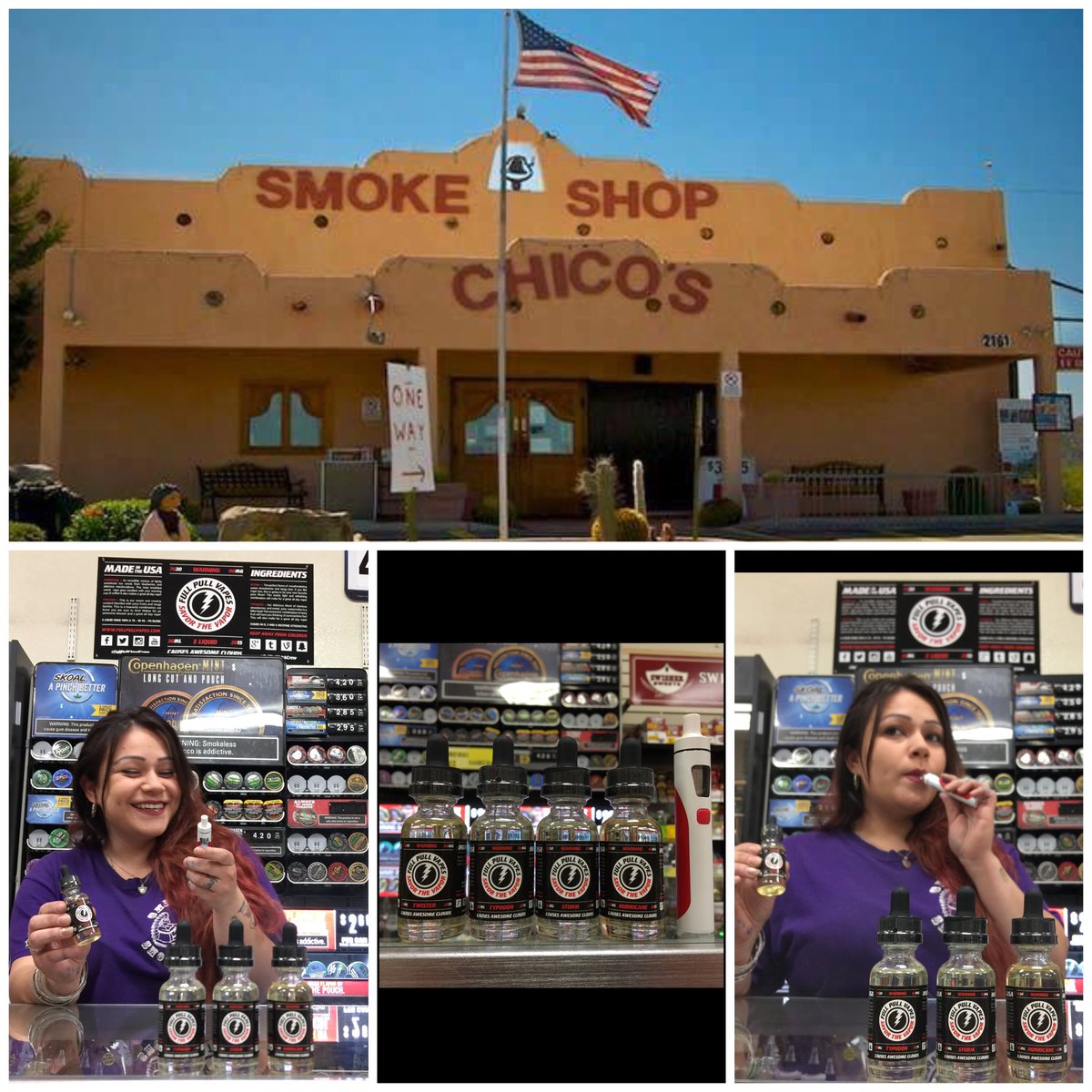 FULLPULLVAPES's tweet photo. 🚨New shop alert🚨 Chicos 2161 W Drexel Rd, Tucson, AZ Stop in today and grab a bottle! #FULLPULLVAPES #Vape https://t.co/ztln5ophvA