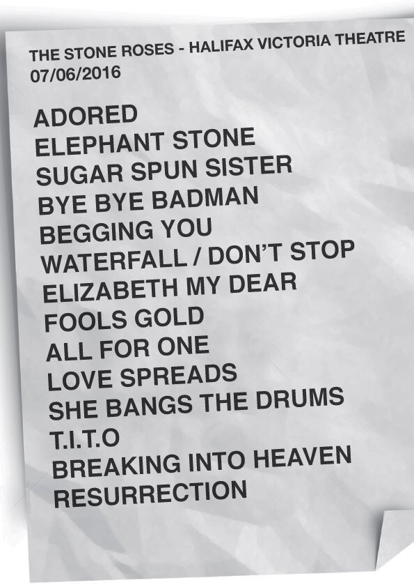 The_Heavy_Water's tweet photo. The stone roses are back! https://t.co/HsCEue2SlQ