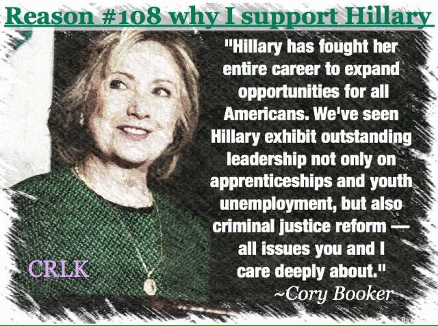 WTXTTUForKamala's tweet photo. Here's why @CoryBooker supports @HillaryClinton. #ImWithHer #HillaryForNJ #OmegaPrimary https://t.co/Z6UBb1XQ0K