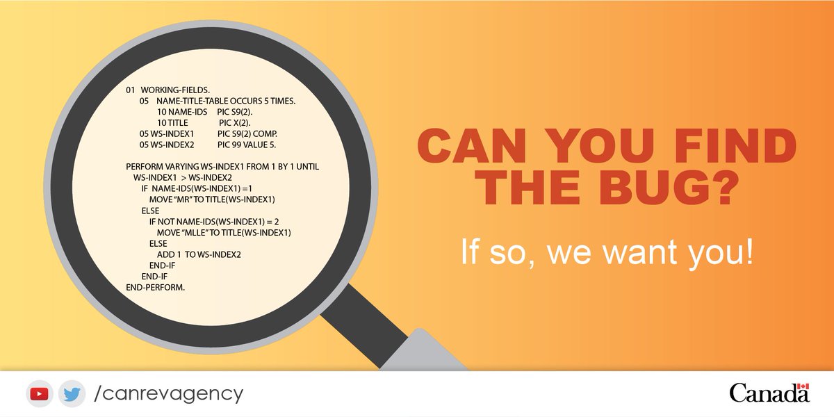 CanRevAgency's tweet photo. Want to pursue a career in IT? The CRA is hiring across the country! https://t.co/xTOxfxy1bc #CRAjobs https://t.co/Monp6zqGs1