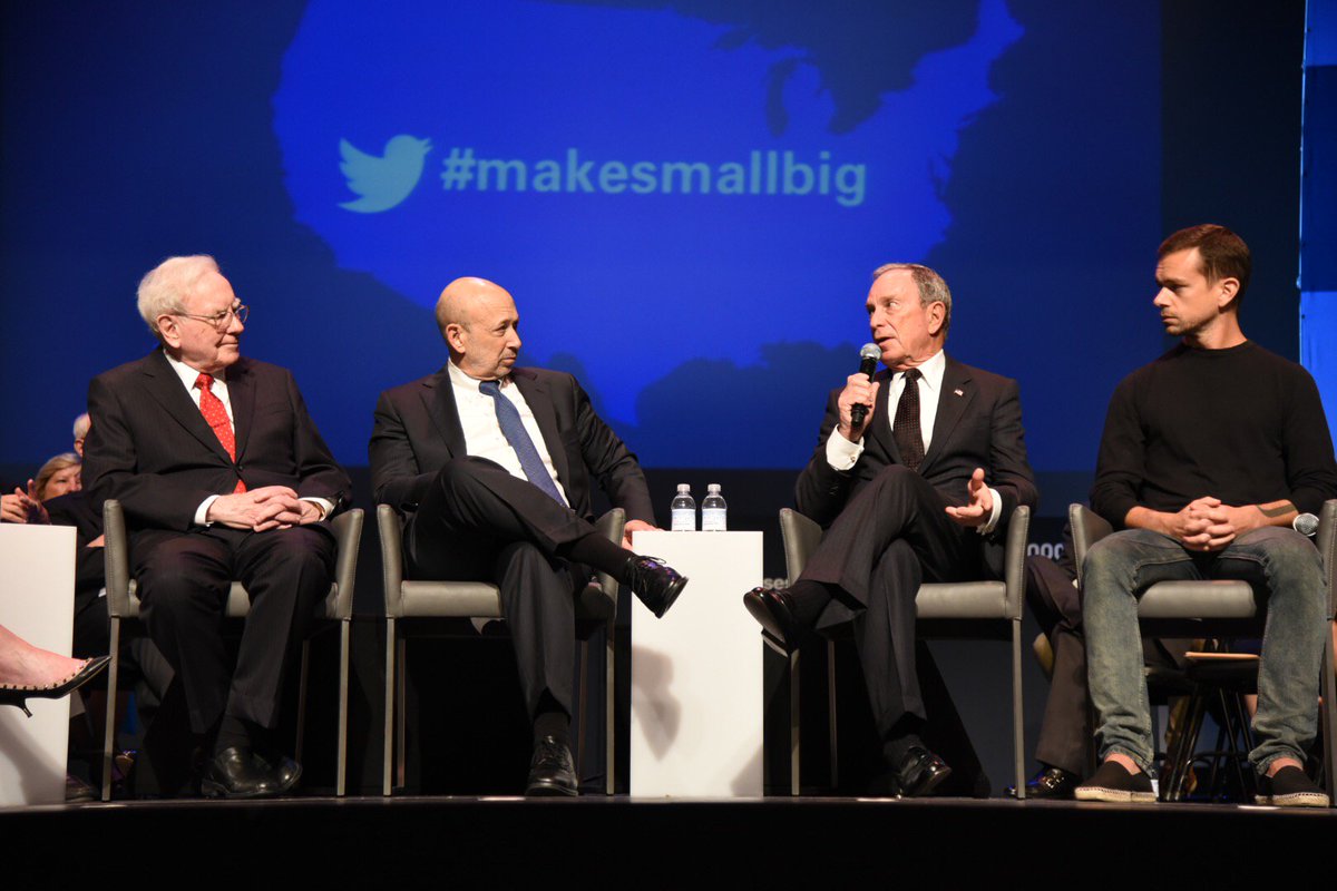 Every big business starts small – even <a href="/Bloomberg/">Bloomberg</a>. Glad to join today's <a href="/GS10KSmallBiz/">10,000 Small Businesses</a> grad ceremony. #MakeSmallBig