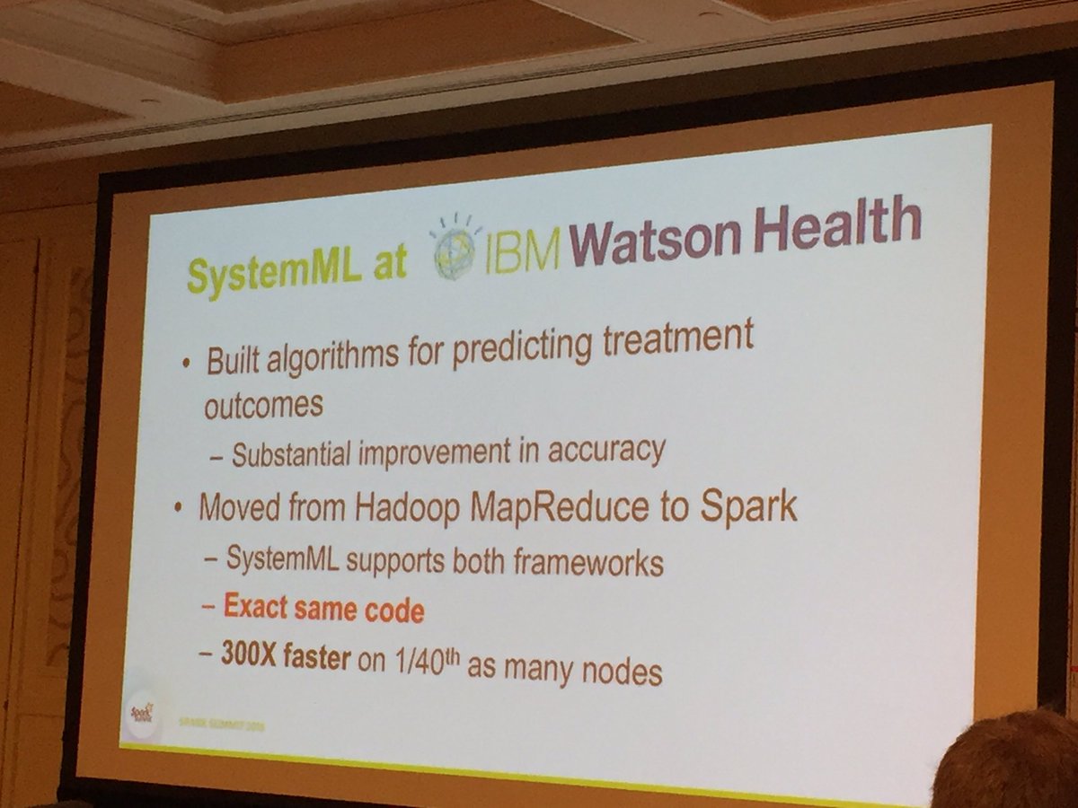 lresende1975's tweet image. Watson Health got 300x performance improvement by using Spark SystemML on Apache Spark #ApacheSystemML #ApacheSpark