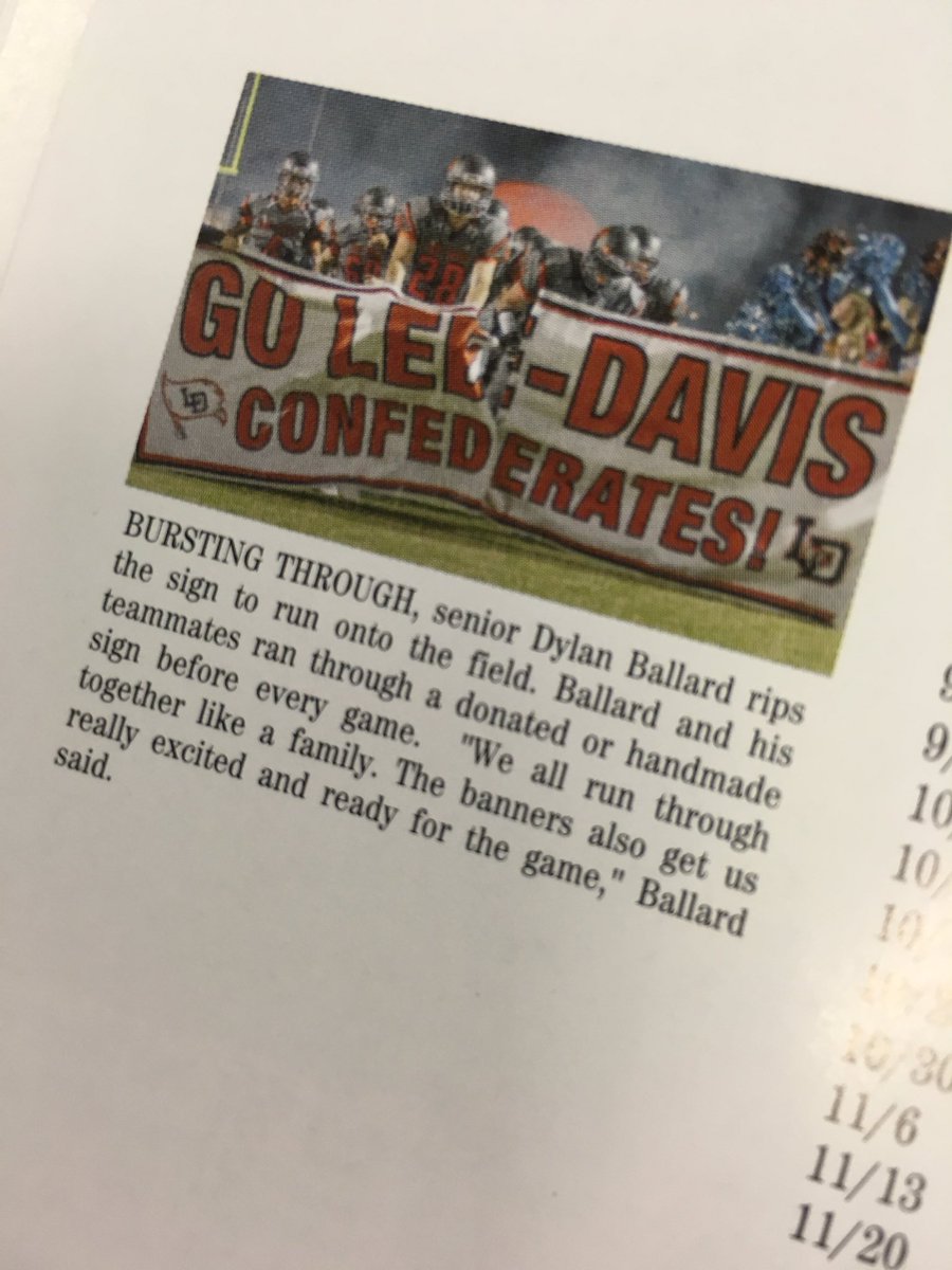 Seeing this is the yearbook today just broke my heart 😞 We miss you Ballard💙