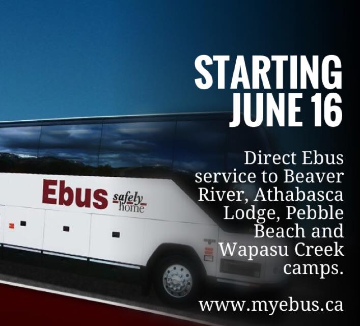 travelebus's tweet photo. Starts June16. Ebus to #BeaverRiver, #AthabascaLodge, Pebble Beach & #Wapasu Creek! #YMM https://t.co/igS1yYQ2jJ https://t.co/WzmONndRkb