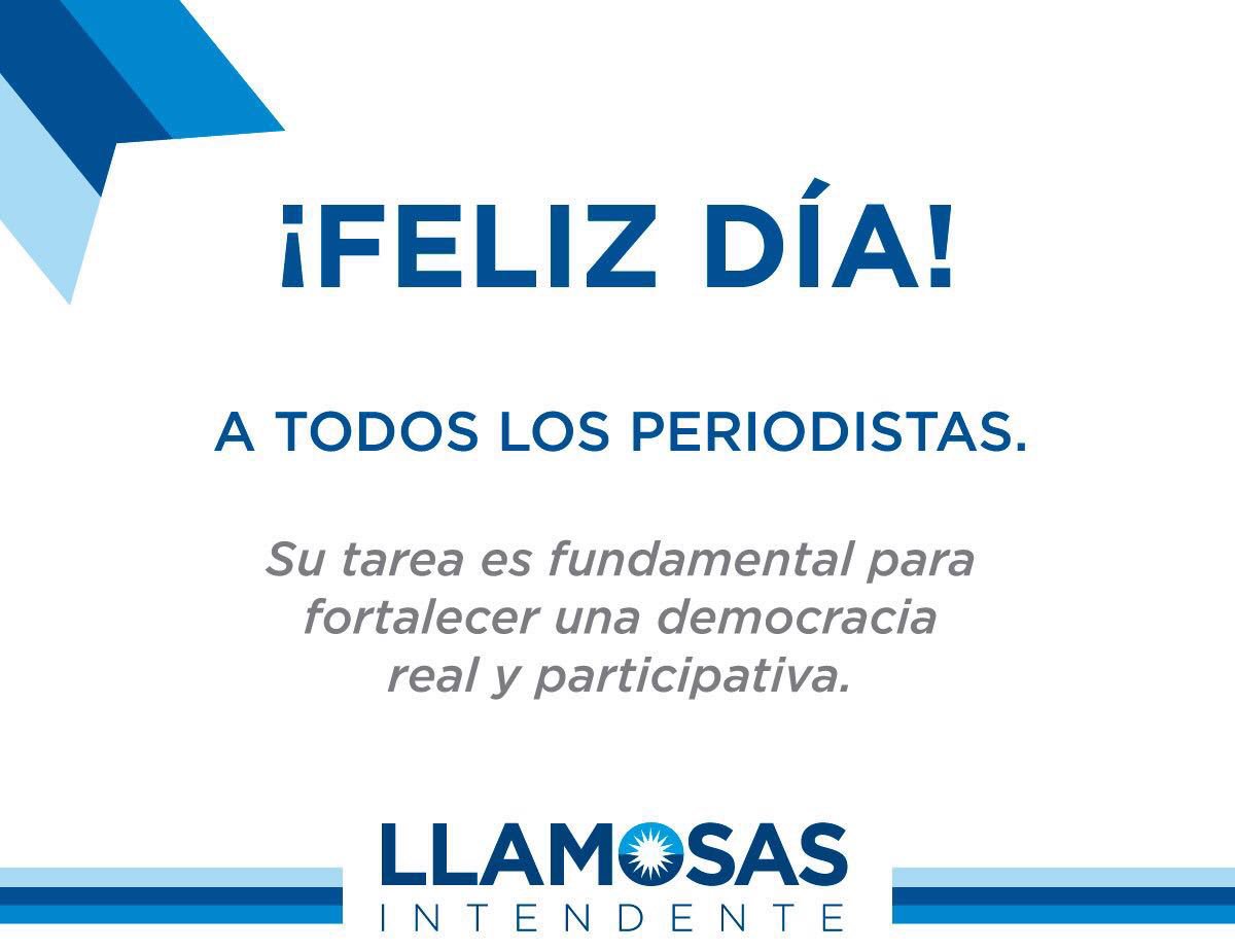 jmllamosas's tweet photo. #FelizDiaDelPeriodista! Su tarea es fundamental para fortalecer una democracia real y participativa. https://t.co/jaupg0Qutx