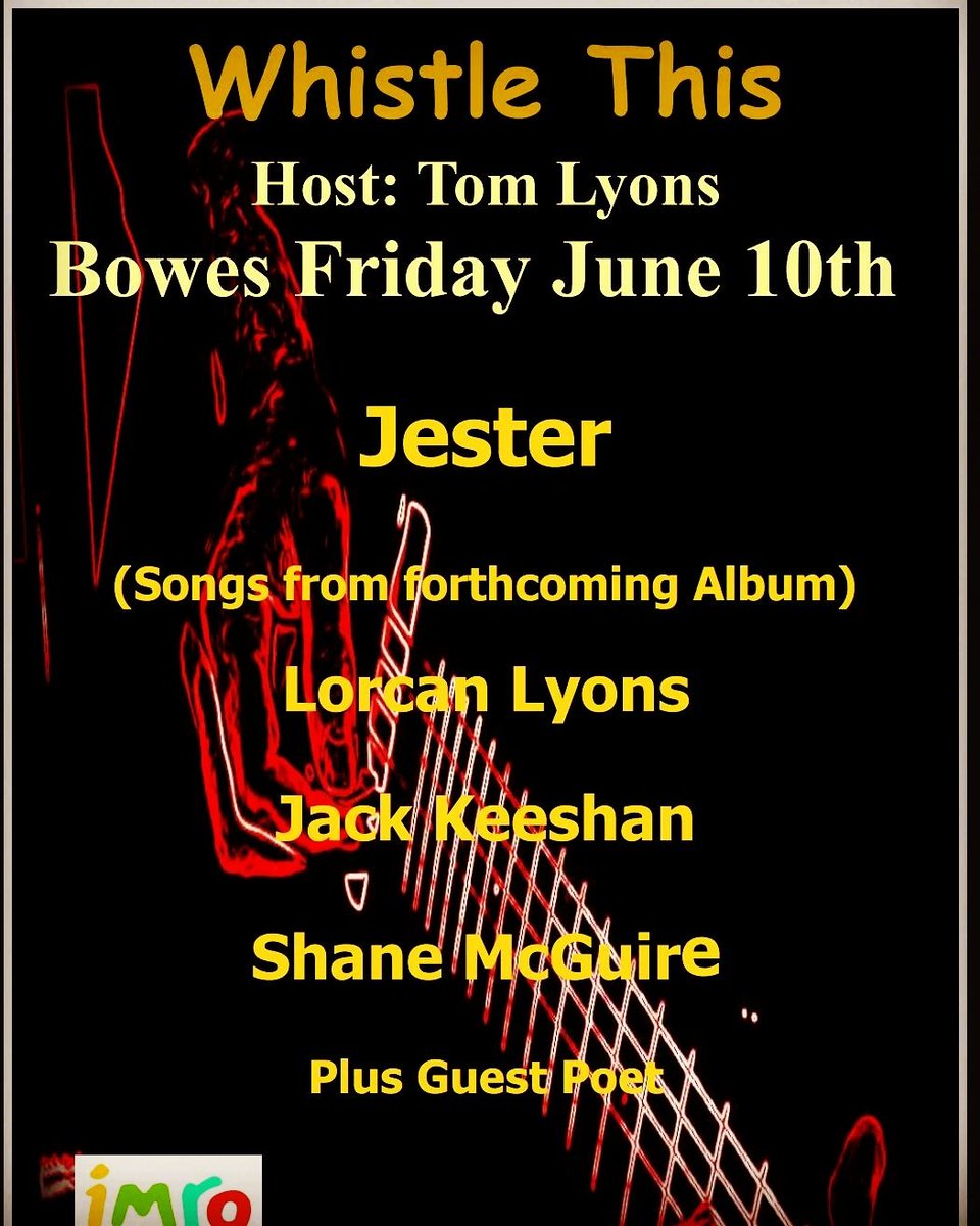 Cant wait for this on Friday !!!
Call in and support Origanal music coming straight outa Tipp