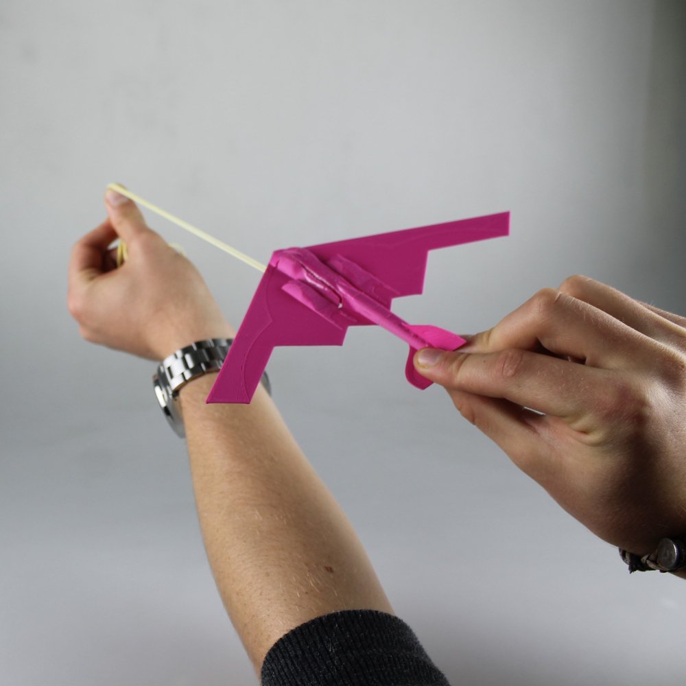 CubeForme's tweet image. 3D printed B2 Stealth Bomber about to take flight! #conordevine #flightbox #cubeforme