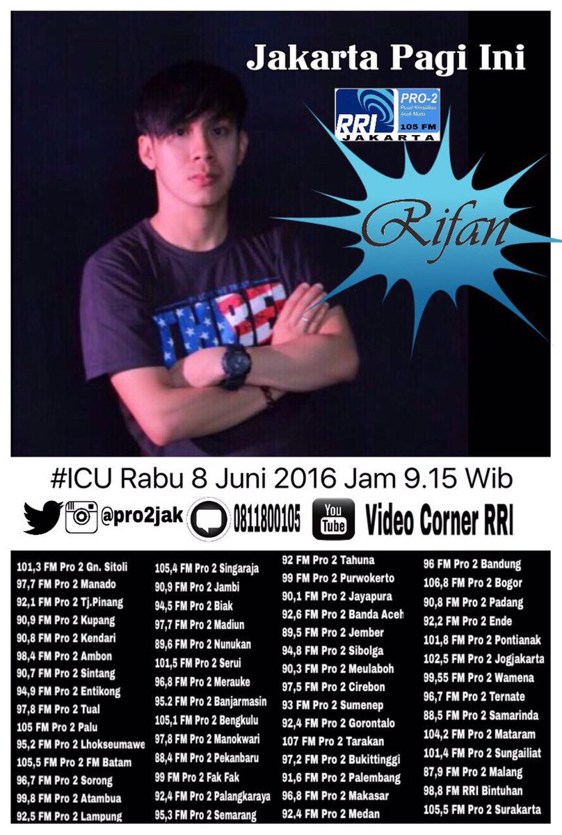 RRIPro2PWT's tweet photo. Halte pagi hari ini diakhiri ICU dari @Pro2Jak w/ @RifanOfficial jam 9.15 WIB #ICUPro2FMxRifan https://t.co/h70OrGRLtK
