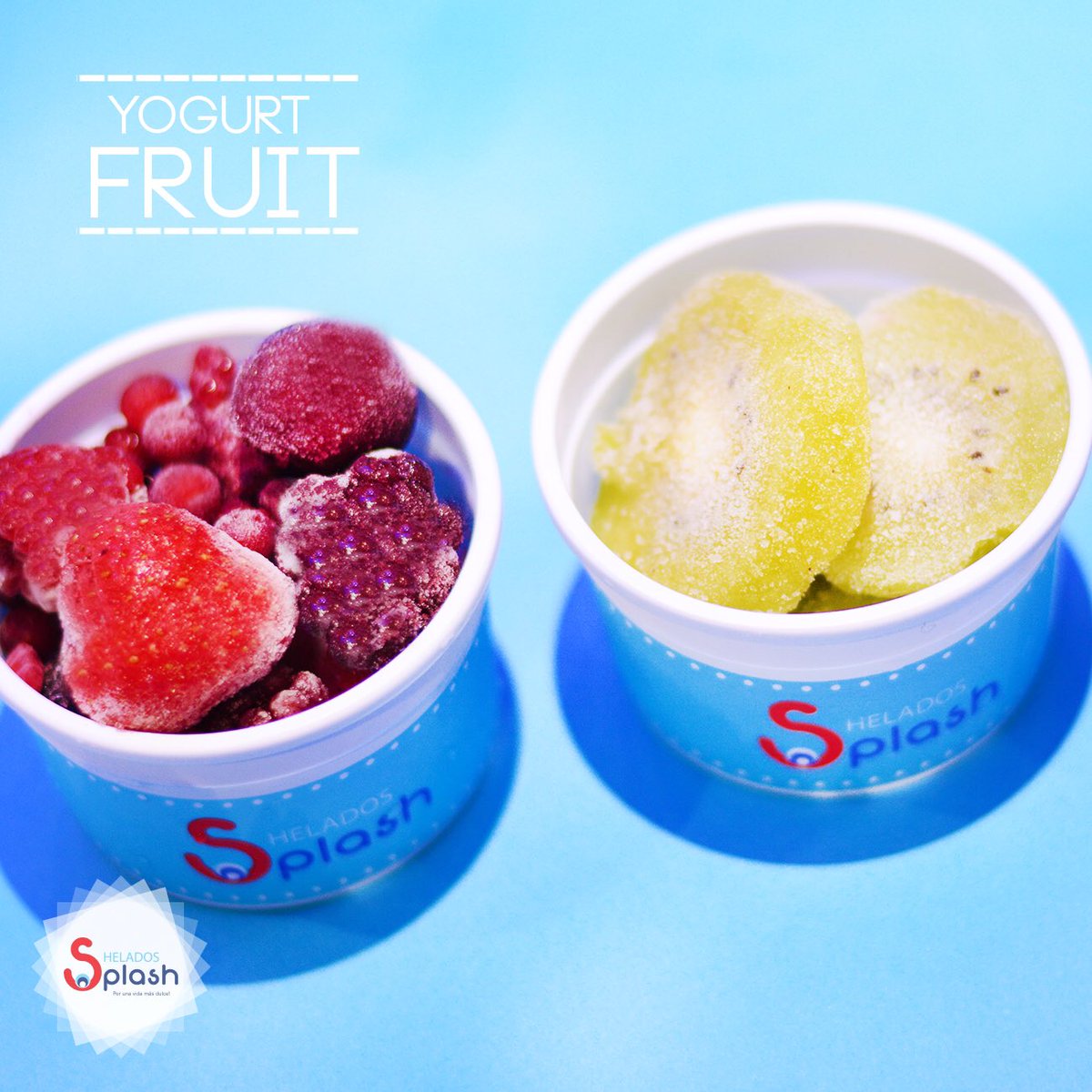 ¿Y hoy que quieres combinar!? 😊 #YogurtFruit #HeladosSplash #SplashLovers #PorUnaVidaMasDulce #Helados #Yogurth 🍦🍍🍓