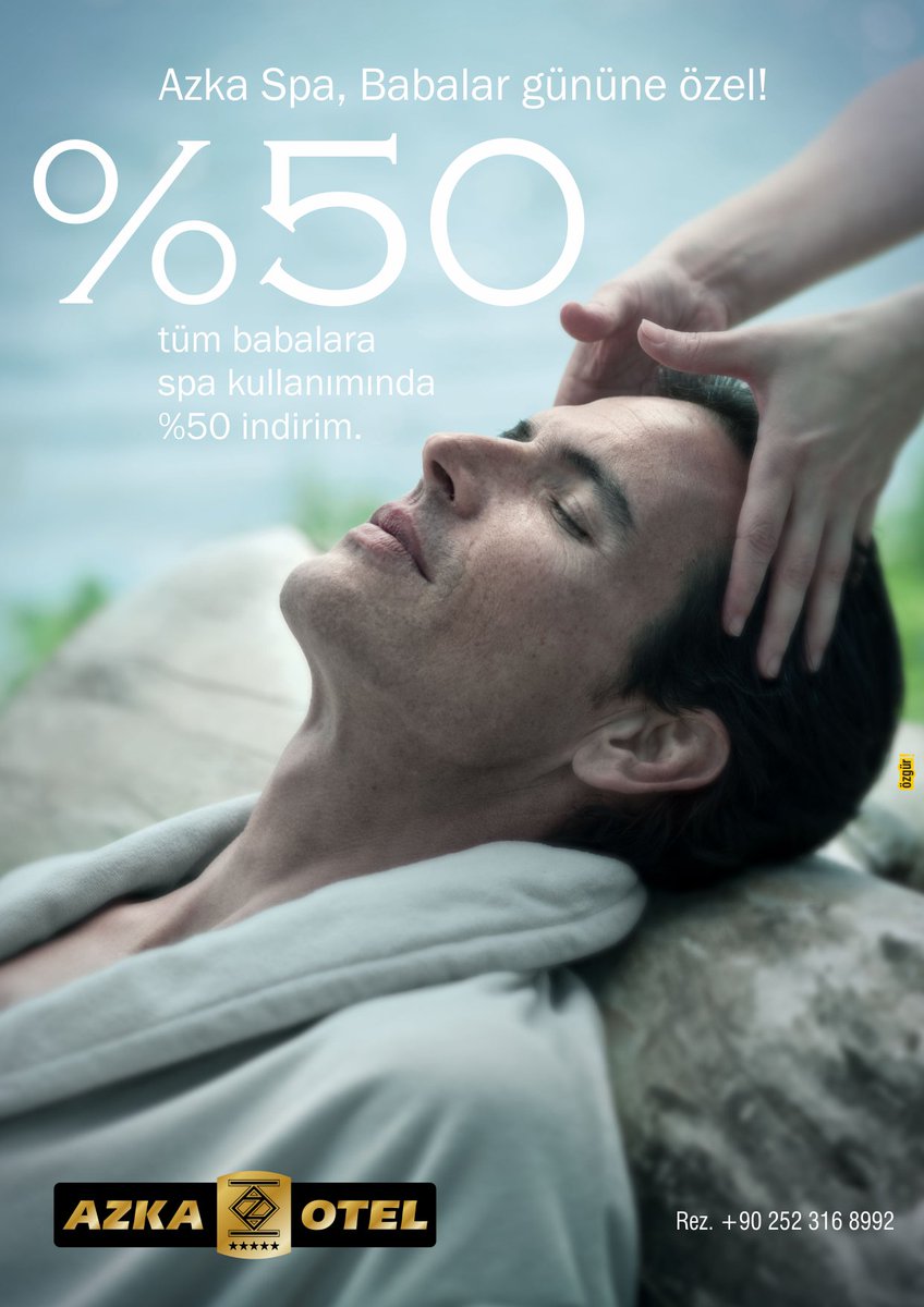 Babalar gününe özel, tüm babalara spa kullanımında %50 indirim!