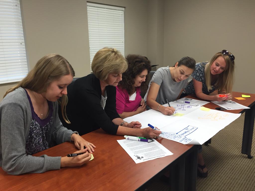 teachtheville's tweet photo. Collierville teachers learning how to use @ThinkingMaps to challenge their students! #summercollaboration https://t.co/7ML4IuvH4I