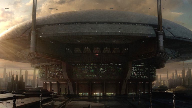 starwars's tweet photo. Visit Coruscant today and tour the Galactic Senate! You never know when it might close for good...  #TravelTuesday https://t.co/4CypqhwUmt