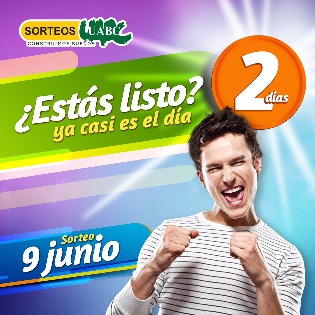 Sorteosuabc's tweet photo. ¿Ya estás listo para el sorteo verdad? 🎉 ¡PUES COMPRA TU BOLETO! 😳Faltan sólo 2 días así que córrele. 😱 #SorteosUABC https://t.co/WwgTtd28Jd