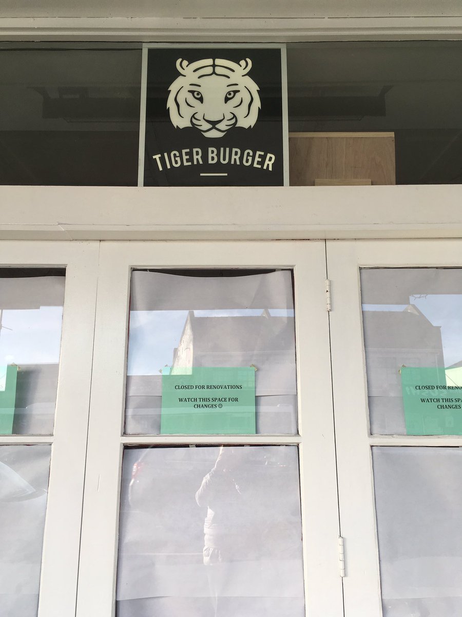 faithashw's tweet photo. Walked past this on the way to work, can't wait for opening day @TigerBurgerNZ! #omnomnom #tigerburger https://t.co/yQUZfj67Zz