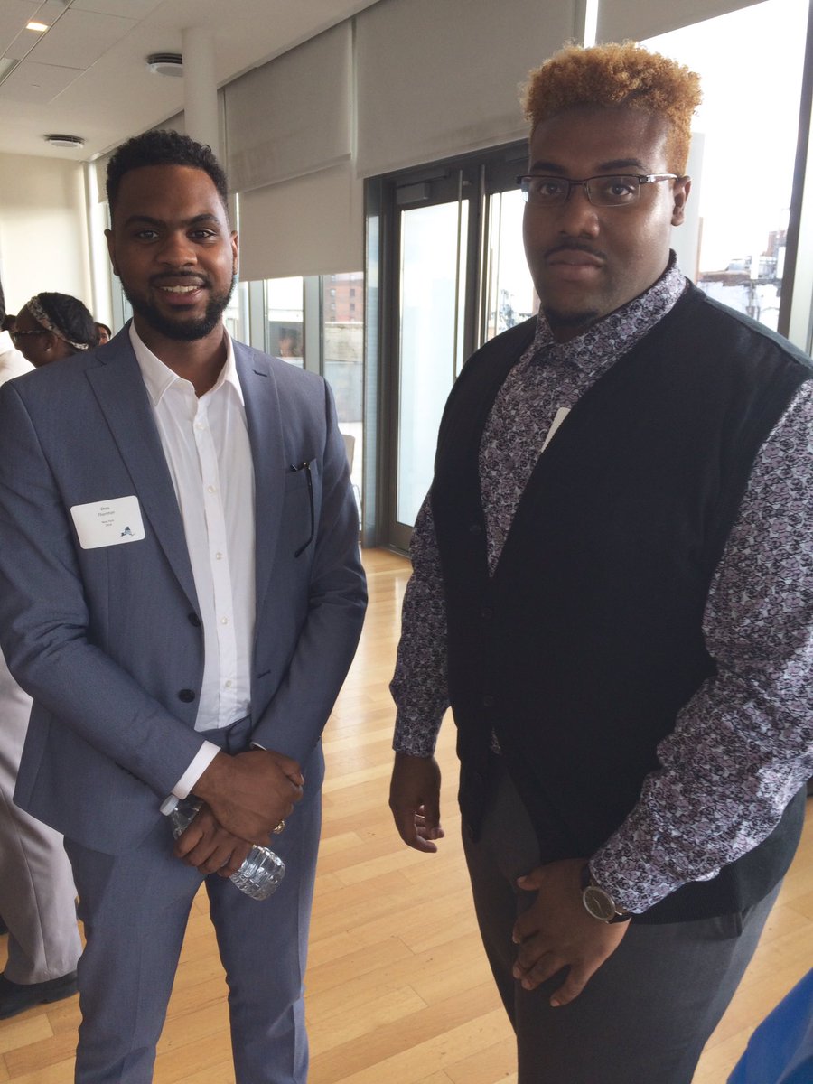 TFANewYork's tweet photo. Shout out to Chris T. & Jordan D. 2014 Alums staying in the classroom for their 3rd year! #AlumniInduction https://t.co/70csJNZb1b