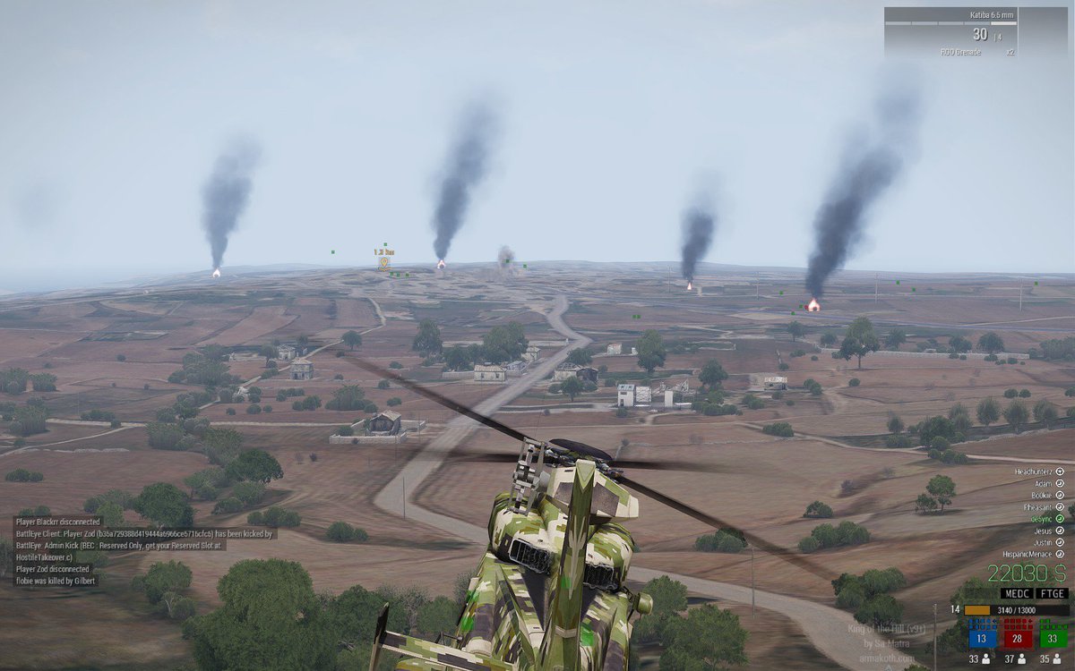 de5ync's tweet photo. The fires of war burn #TheHouseOfLag #ARMA3 #KingOfTheHill #videogames #TwitchTV #livestream #SupportSmallStreamers https://t.co/eFBKjMXSFE