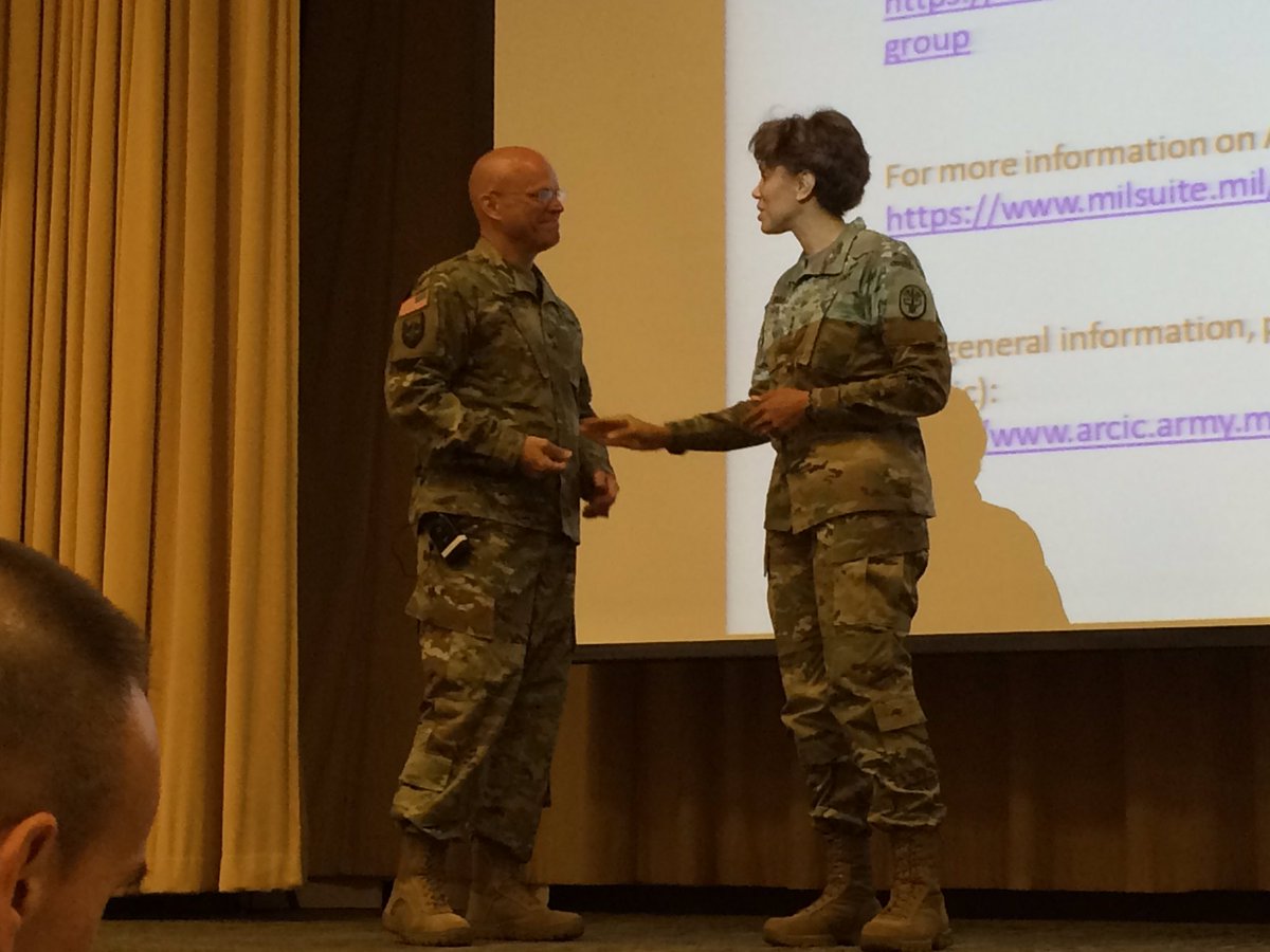 LTGIzaguirre's tweet photo. BG(P) George delivered a GREAT ARCIC @AdaptingTheArmy message @ArmyMedicine CMD TM TNG. @SECARMY @PatrickMurphyPA https://t.co/QBmU2gOGxo