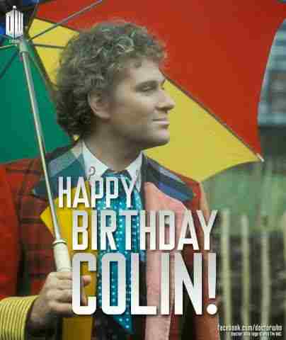 A very Happy Birthday to Sir Colin Baker. Hope he has a lovely day. 