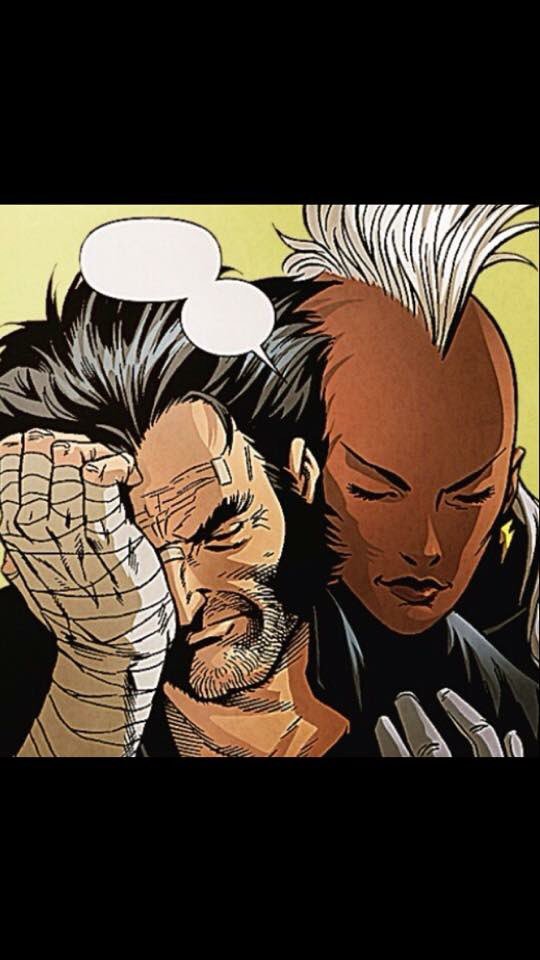 CEOofCmmonSense's tweet photo. When you have years of repressed memories you need a real one to hol' you down! #StormAndWolverine #XMen https://t.co/rcegdP50s9