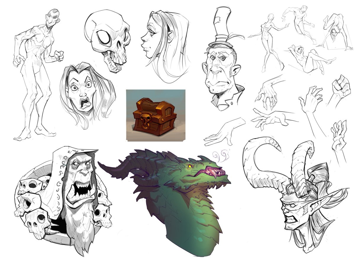 Cooldown sketches from last week #sketches #doodles 