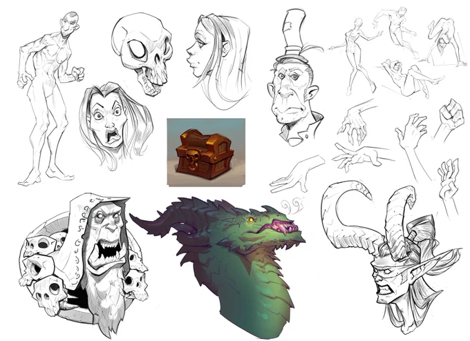 Cooldown sketches from last week #sketches #doodles 