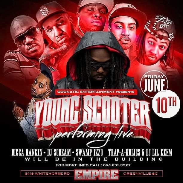 Hotgyrlz's tweet photo. June 10th performing live at club empire #youngscooter brought to you by @BirddieGoonatic with other special guest https://t.co/VBqiUYZjfK