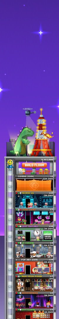 SetronNarf's tweet photo. My tower in Tiny Tower Vegas is awesome: https://t.co/Bnd26WcX7m