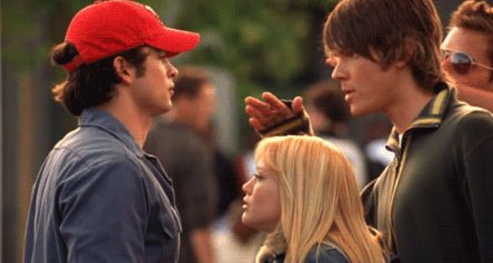 Remember when Clark Kent and Sam Winchester almost got in a fight but it was broken up by Lizzie McGuire