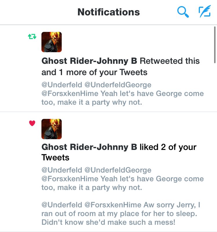 Well I'm personally flattered!