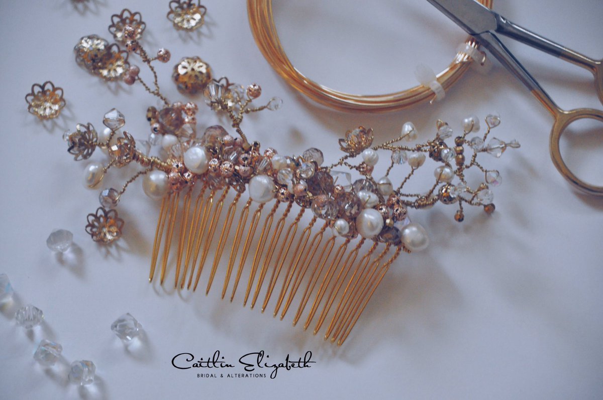 AlterationsCait's tweet photo. Beautiful is knowing you are one of a kind! #custom #headpiece #CEBride https://t.co/MqziaMuc2z