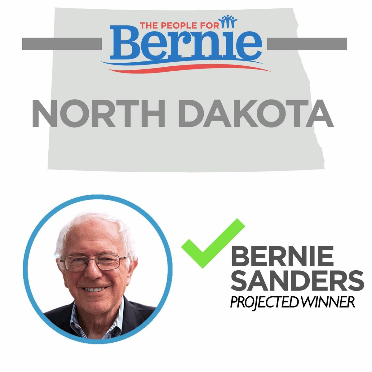 People4Bernie's tweet photo. Thank you for showing up for the political revolution North Dakota! #FeelTheBern https://t.co/kE2gb8HUzw