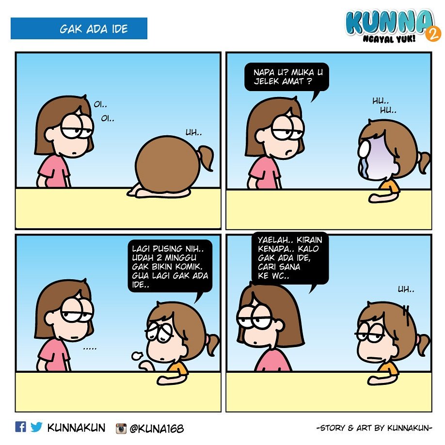 Hai hai!! Kunna muncul lagi 😚😚😚
#kunna #kunnakun #komik #komikstrip #komikinajah #komikunna #komikindonesia