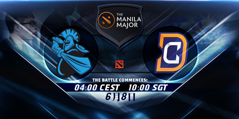 newbeecn's tweet photo. We go head to head with DC for our first Main event bout here at #ManilaMajor
🔴 https://t.co/1p4Zsv64Mi https://t.co/Cau78c9uFM