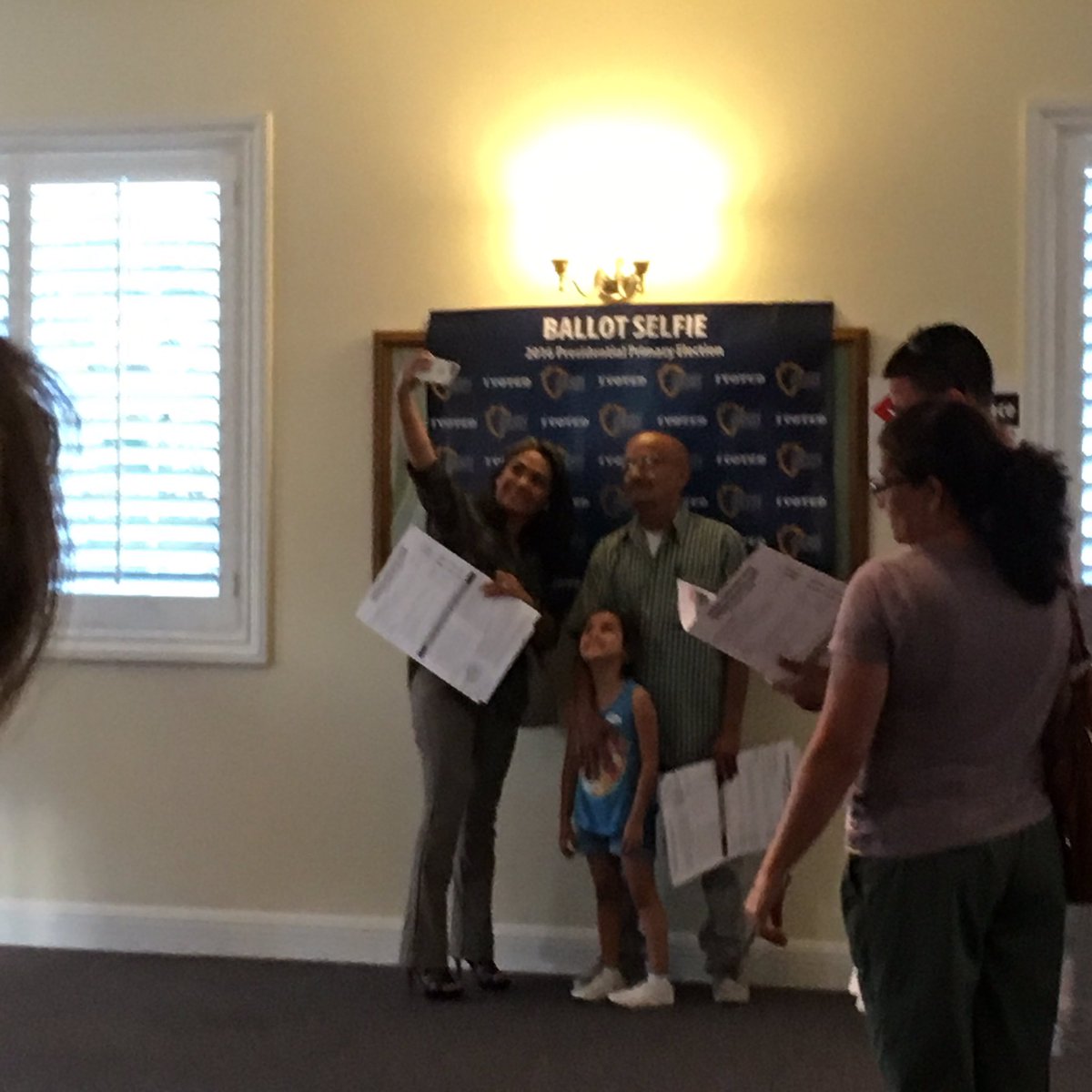NGIWholesale's tweet photo. Selfie at a polling place ?????? https://t.co/l6L6pZeA8Y