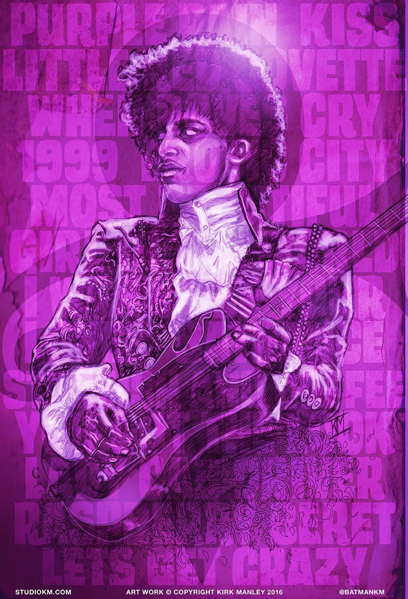batmankm's tweet photo. He was a genius, an icon, a leader not a follower. He was the purple warrior!!!#PrinceDay #RIP #worldforeverchanged https://t.co/rqSFqQTO2q