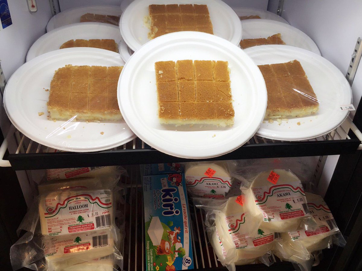 ZamZamWraps's tweet photo. New items at Eastgate! #baklava #knafe #hallomi #cheese #akkawi #puck #kiri #labneh #ayran #local #yqr #yqrfood https://t.co/g1YlGXqxsu