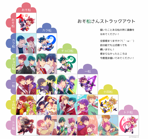 おそ松さんストラックアウトのtwitterイラスト検索結果 おそ松さんストラックアウトのtwitterイラスト検索結果