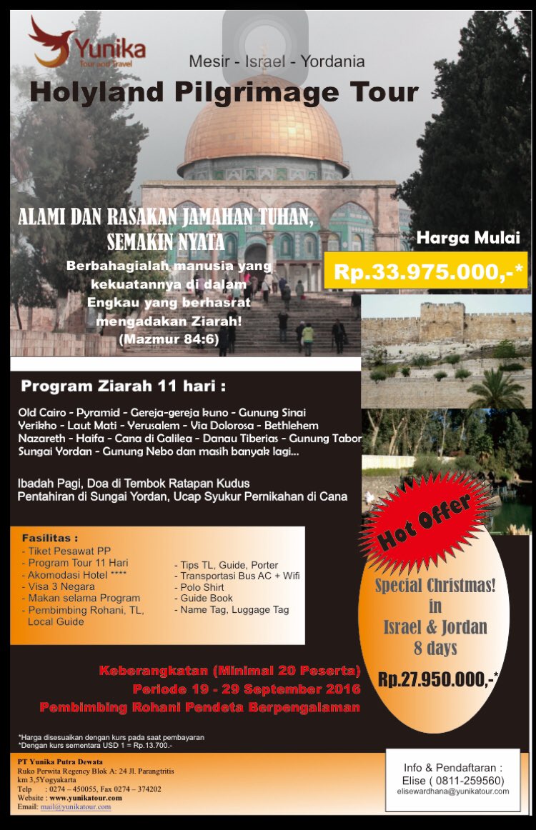 Holyland Pilgrimage Tour by Yunika 

#holylandtour #holylandtrip #pilgrimagetour #pilgrimageholyland