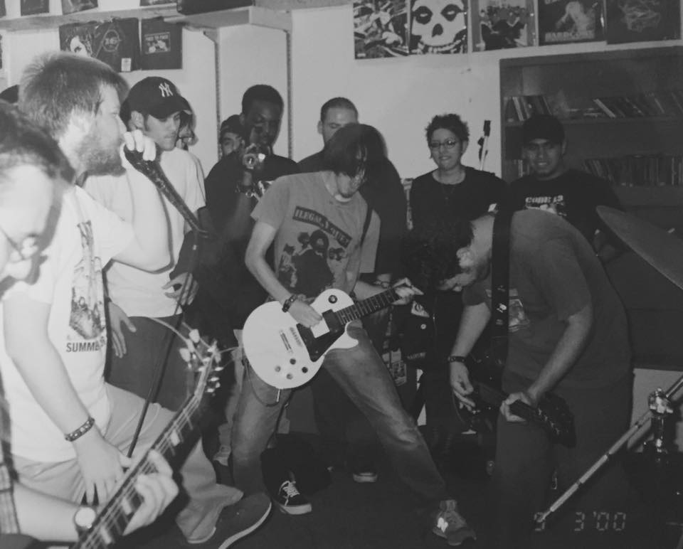 Found this photo of me playing guitar in my old band Esperanza wearing my Los Crudos tee... need to find more! https://t.co/PYCvLAqwP5