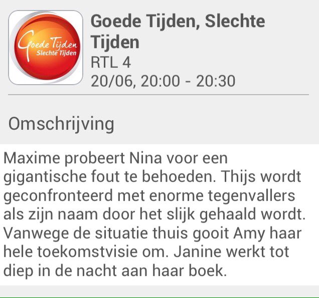 #SpoilerAlert!
Spoiler maandag 20 juni
#GTST #Maxime #Nina #Thijs #Amy #Janine