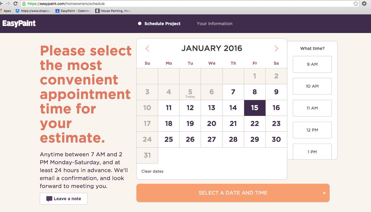 SO easy to schedule an estimate, go to easypaint.com remember to mention GIFT150 for $150 credit..