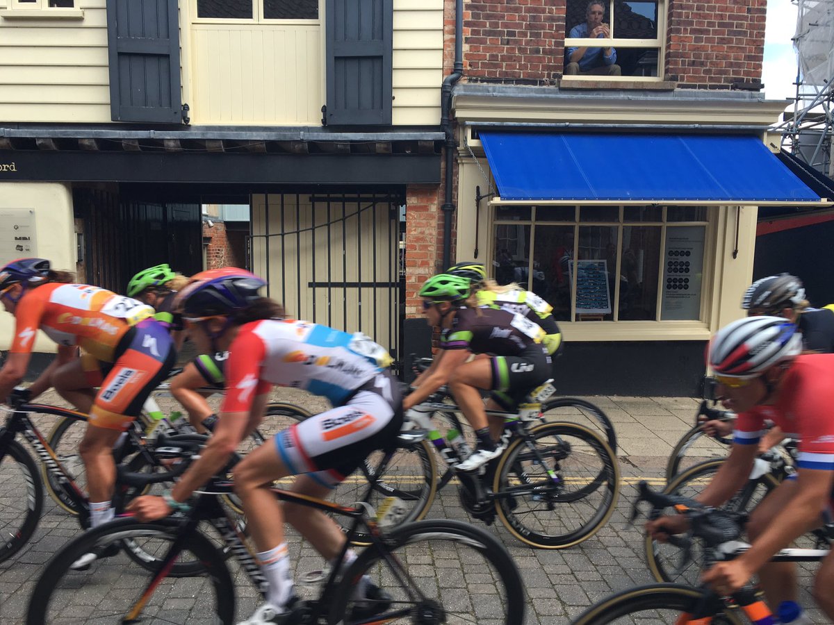 Special_Design's tweet photo. Fab to see the Women's Tour whizz right past our office today. #norwich #AvivaWT2016 https://t.co/azgKgsN0GJ