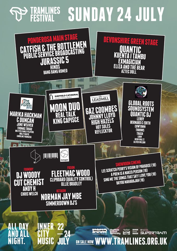 #Tramlines2016 Sunday looking good eh!
Weekend tickets available from just £32 HERE tramlines.gigantic.com