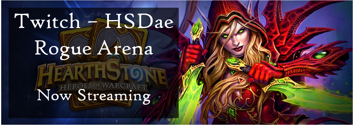 DeviantGaming13's tweet photo. Live Streaming #Hearthstone on #Twitch! Rogue Arena! https://t.co/76fDqHrNX0 #SupportSmallStreamers @TwitchShare https://t.co/NpaTji5lFk